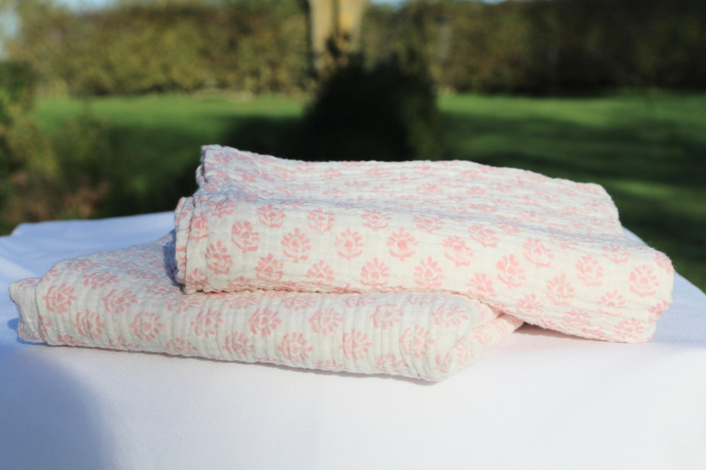 Woo Woo Muslin Swaddle - Rose Pink