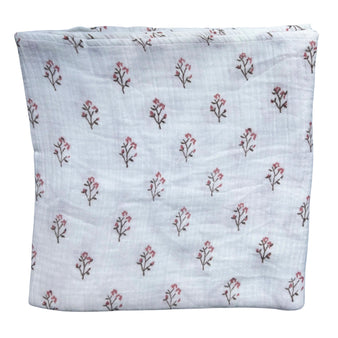 Marnie Brown & Pink Organic Swaddle