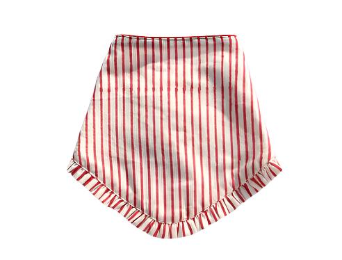 Frilly Red Bib