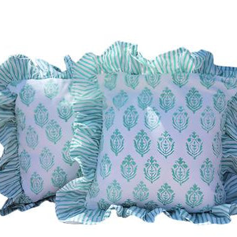 Turquoise sea cushion