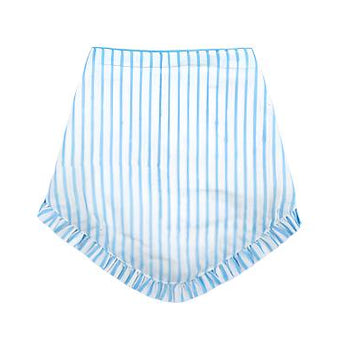 Frilly Blue Bib