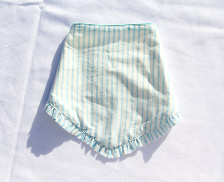 Frilly Blue Bib