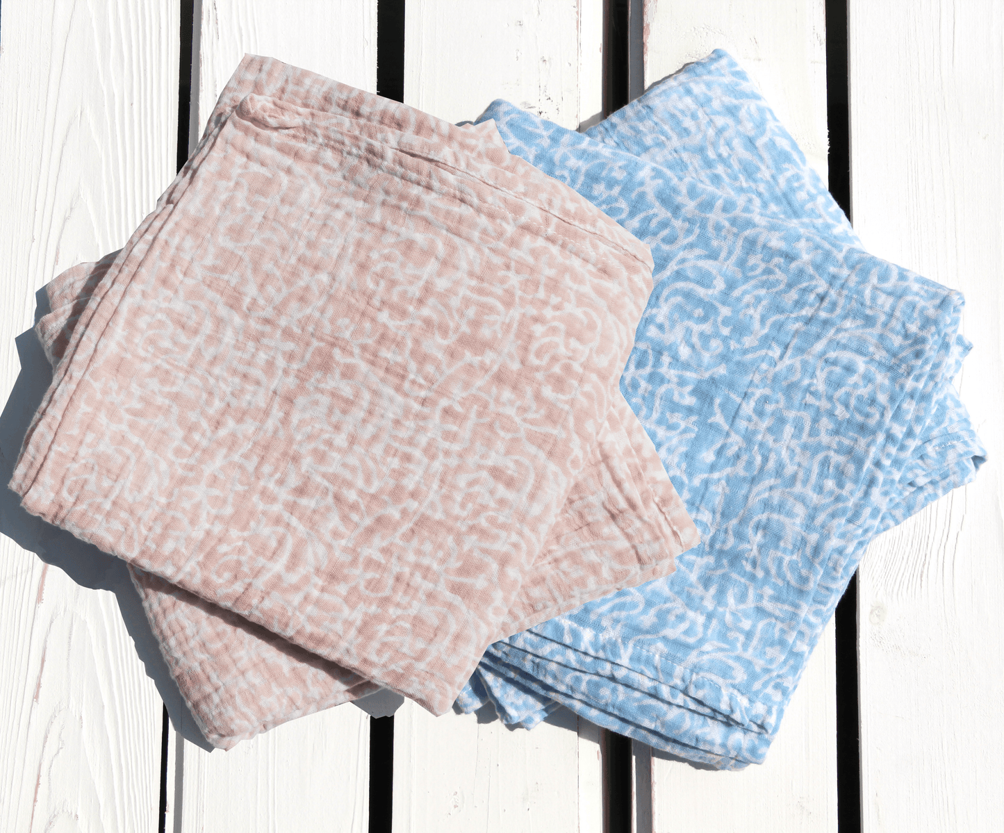 Coral Muslin Burp Cloth