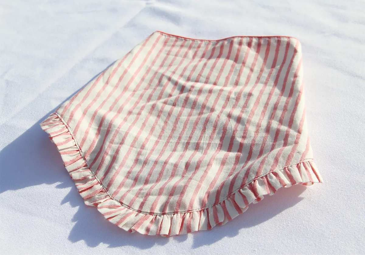 Frilly Pink Bib