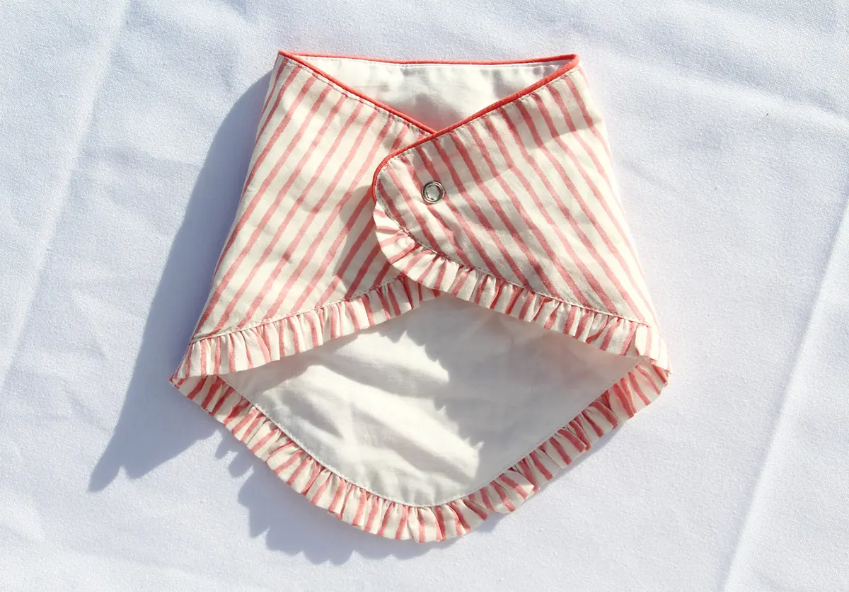 Frilly Pink Bib