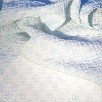 WooWoo Muslin Swaddle - Sky Blue