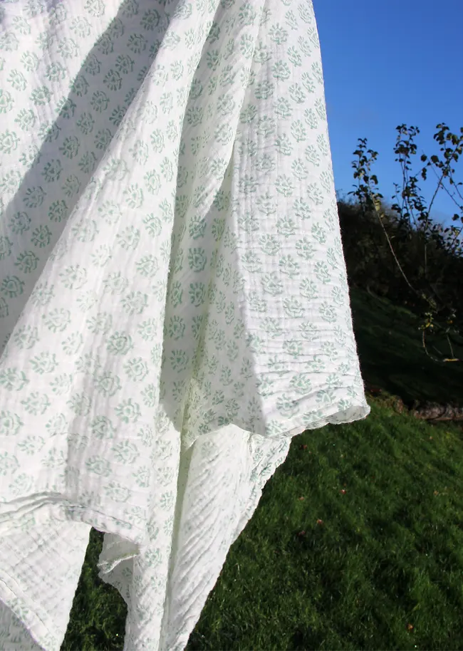 Woo Woo Muslin Swaddle - Sage Green
