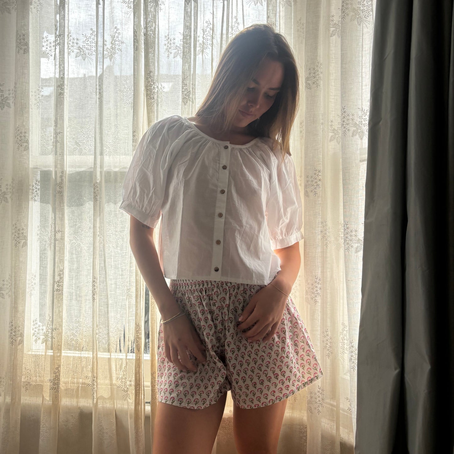 Nancy Cotton Pyjama Top