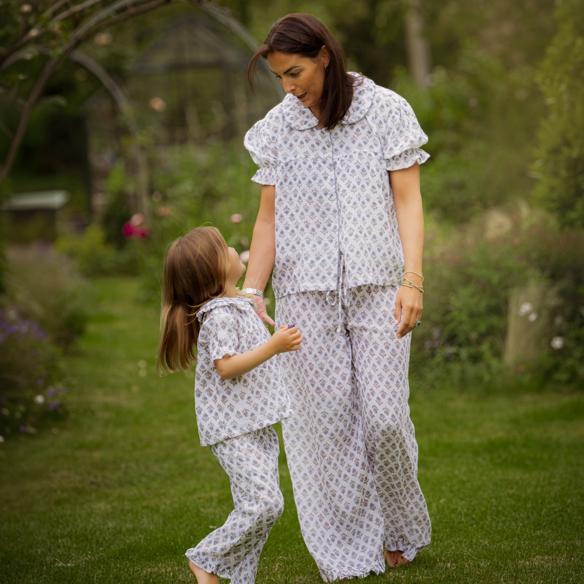 Tallis Blue Muslin Pyjamas