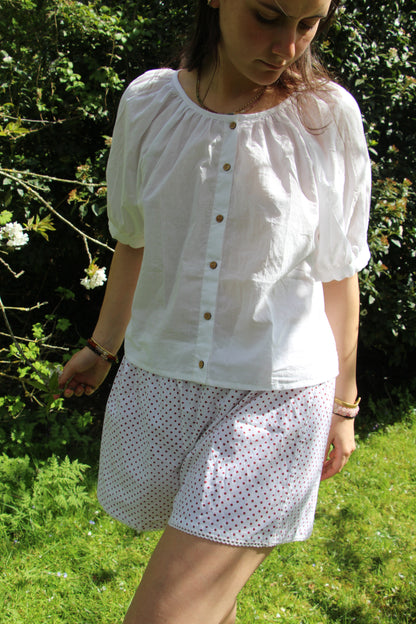 Red Polka Dot Pyjama Shorts