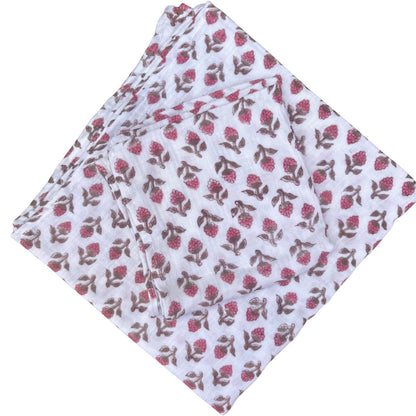 WooWoo Milly Pink - Organic Muslin Swaddle