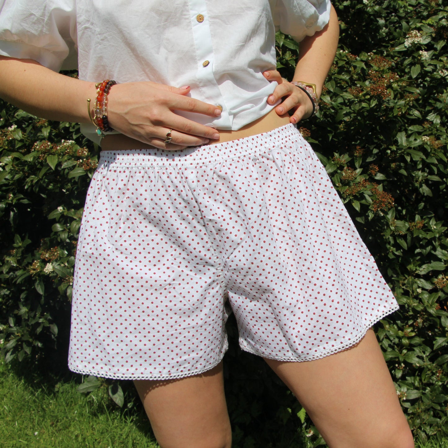 Red Polka Dot Pyjama Shorts