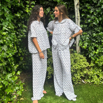 Tallis Blue Muslin Pyjamas