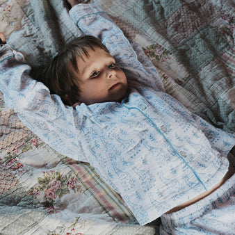 Blue Giraffe Organic Muslin Pyjamas
