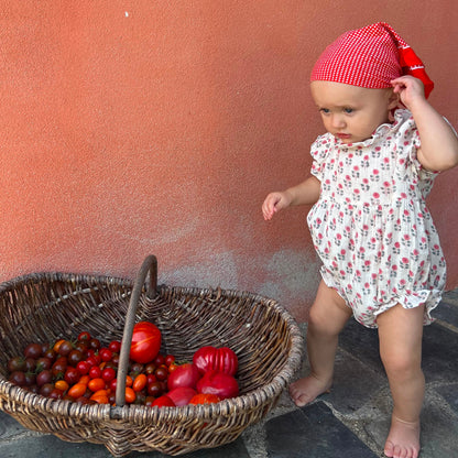 Mara Pink Muslin Romper