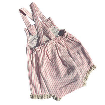 Pink Stripe Romper
