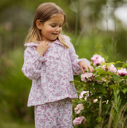 Pink Paisley Organic Muslin Pyjamas