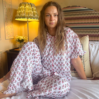 Milly Pink Muslin Pyjamas