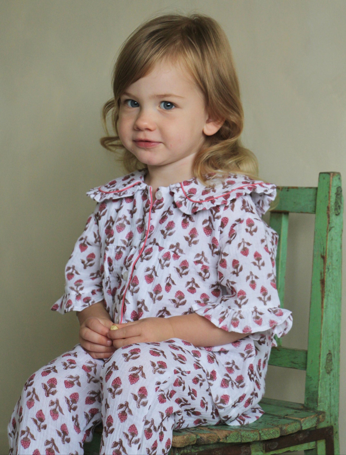 Milly Pink Organic Muslin Kids Pyjamas