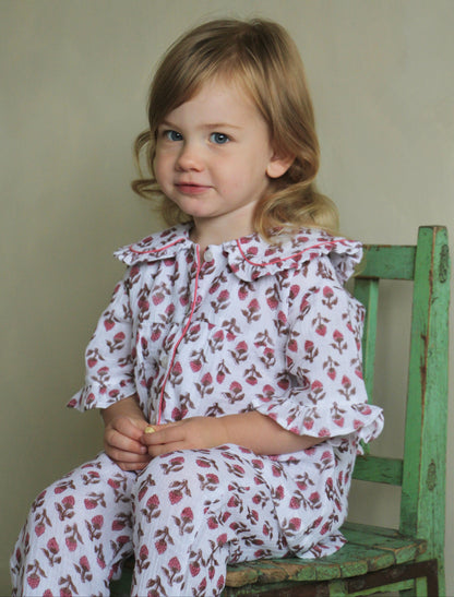 Milly Pink Organic Muslin Kids Pyjamas