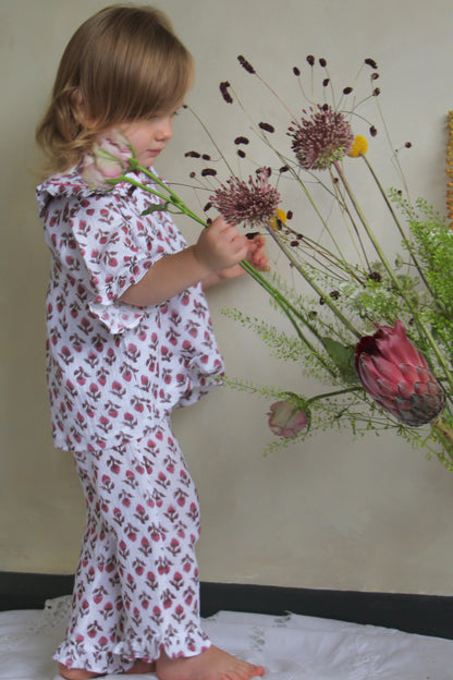 Milly Pink Organic Muslin Kids Pyjamas