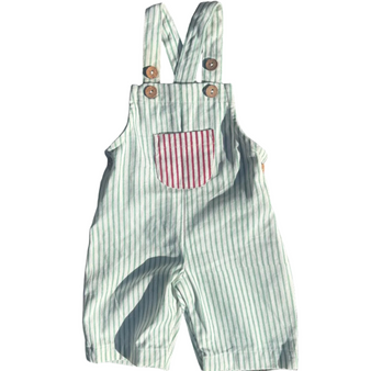 Green Stripe Dungarees