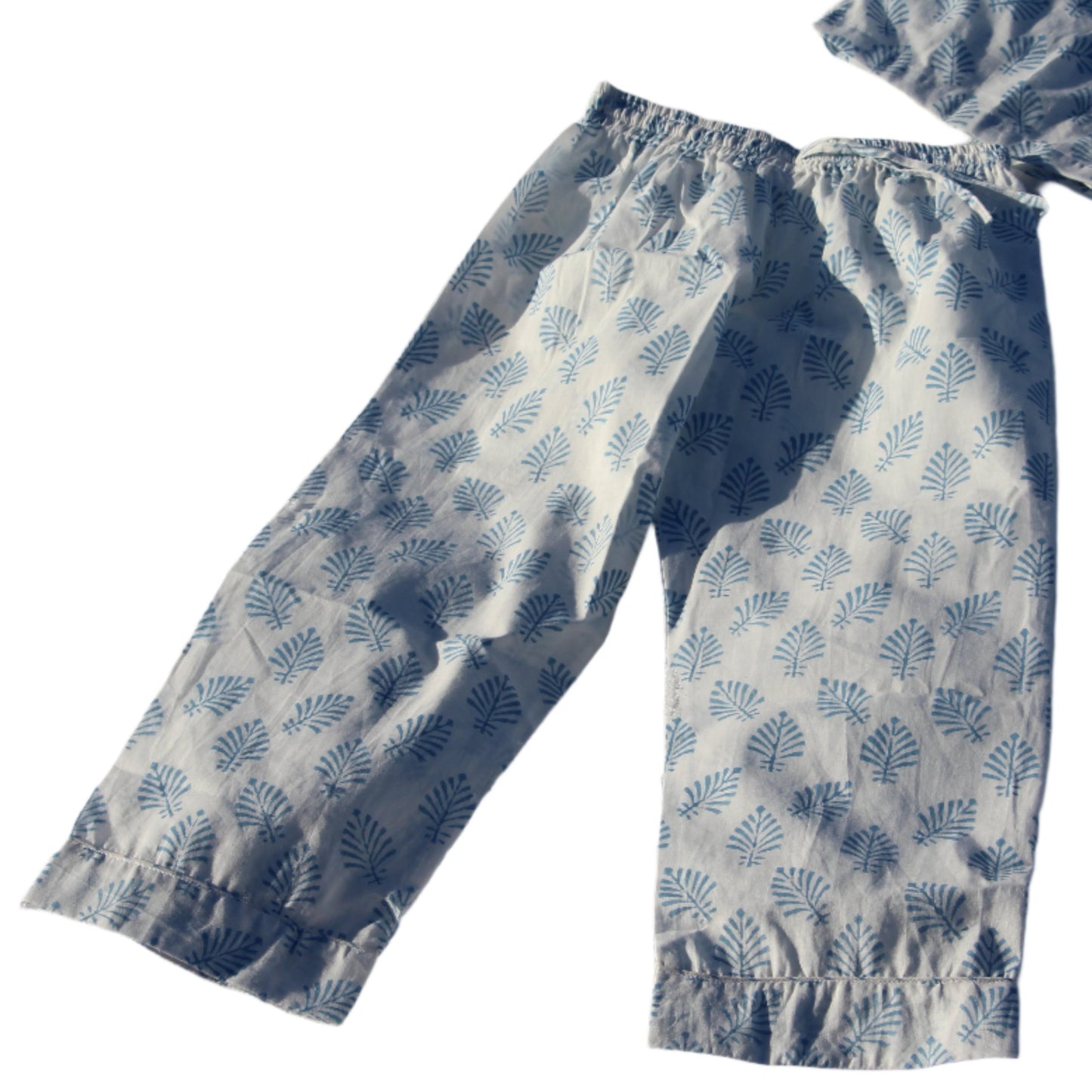 Sky Blue Leaf Pyjamas