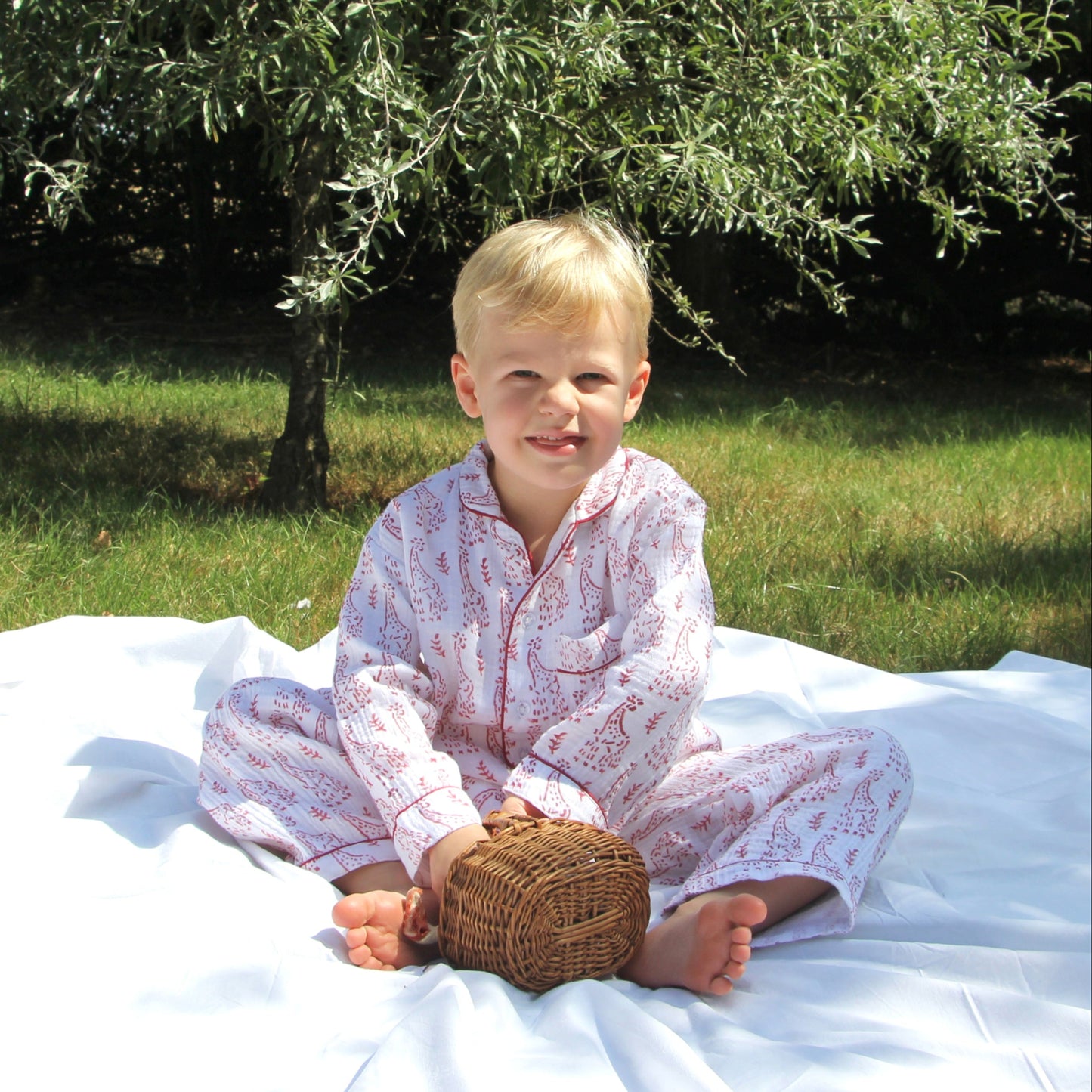 Giraffe Organic Muslin Pyjamas