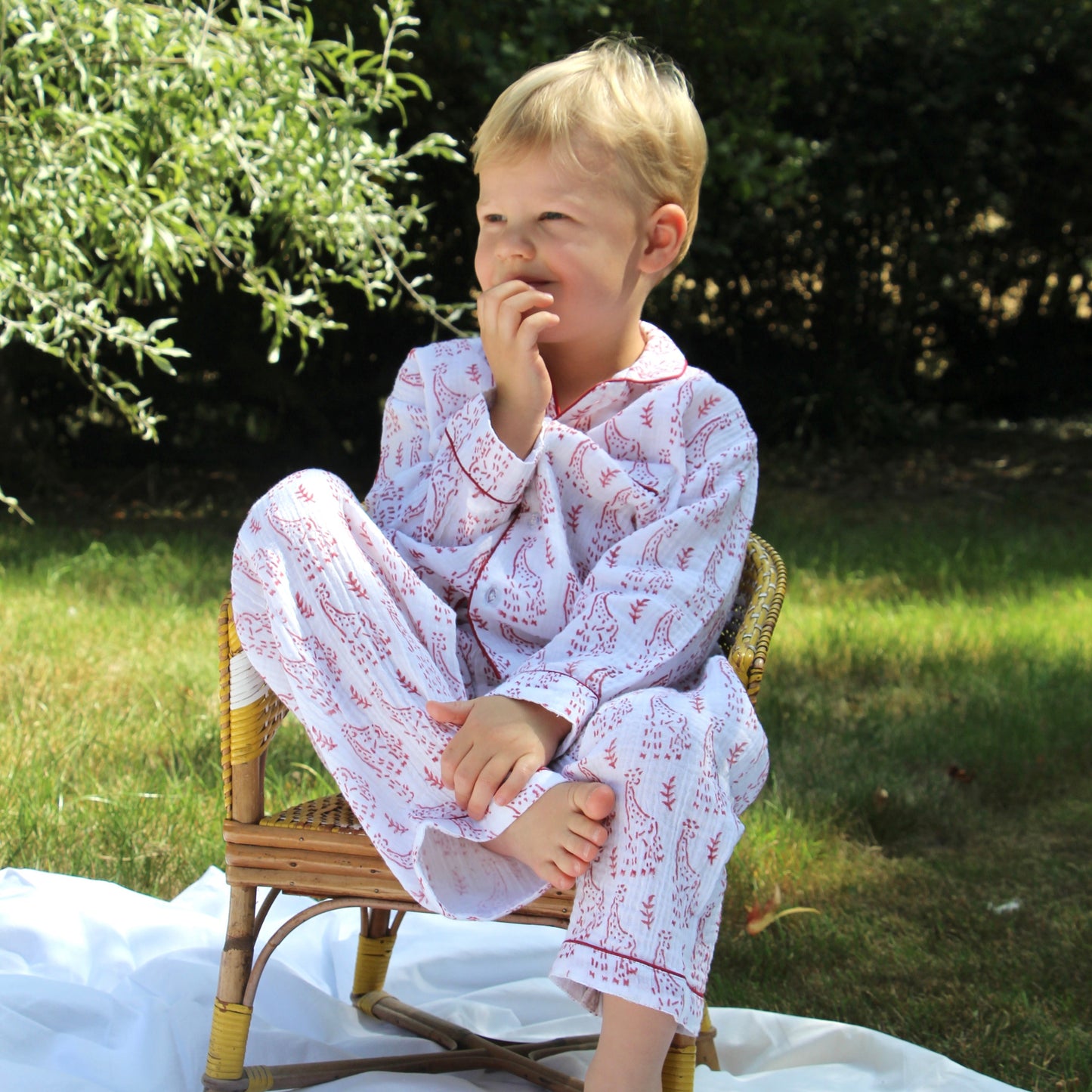 Giraffe Organic Muslin Pyjamas