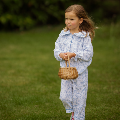Blue Paisley Organic Muslin Pyjamas